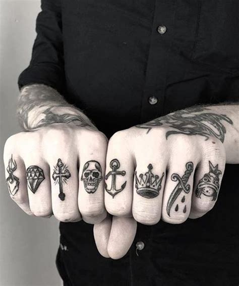 Personal Symbols - Finger Tattoo Ideas for Men